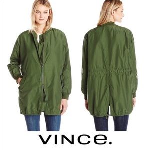 Vince Army Green Bomber Jacket